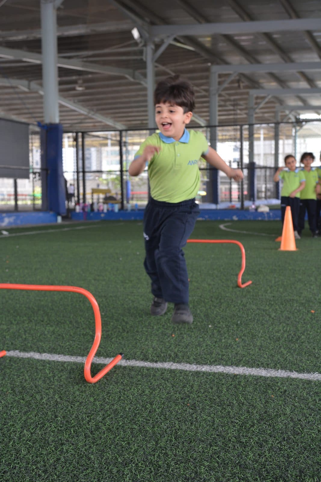 Outdoor play and sports areas at ANPS
