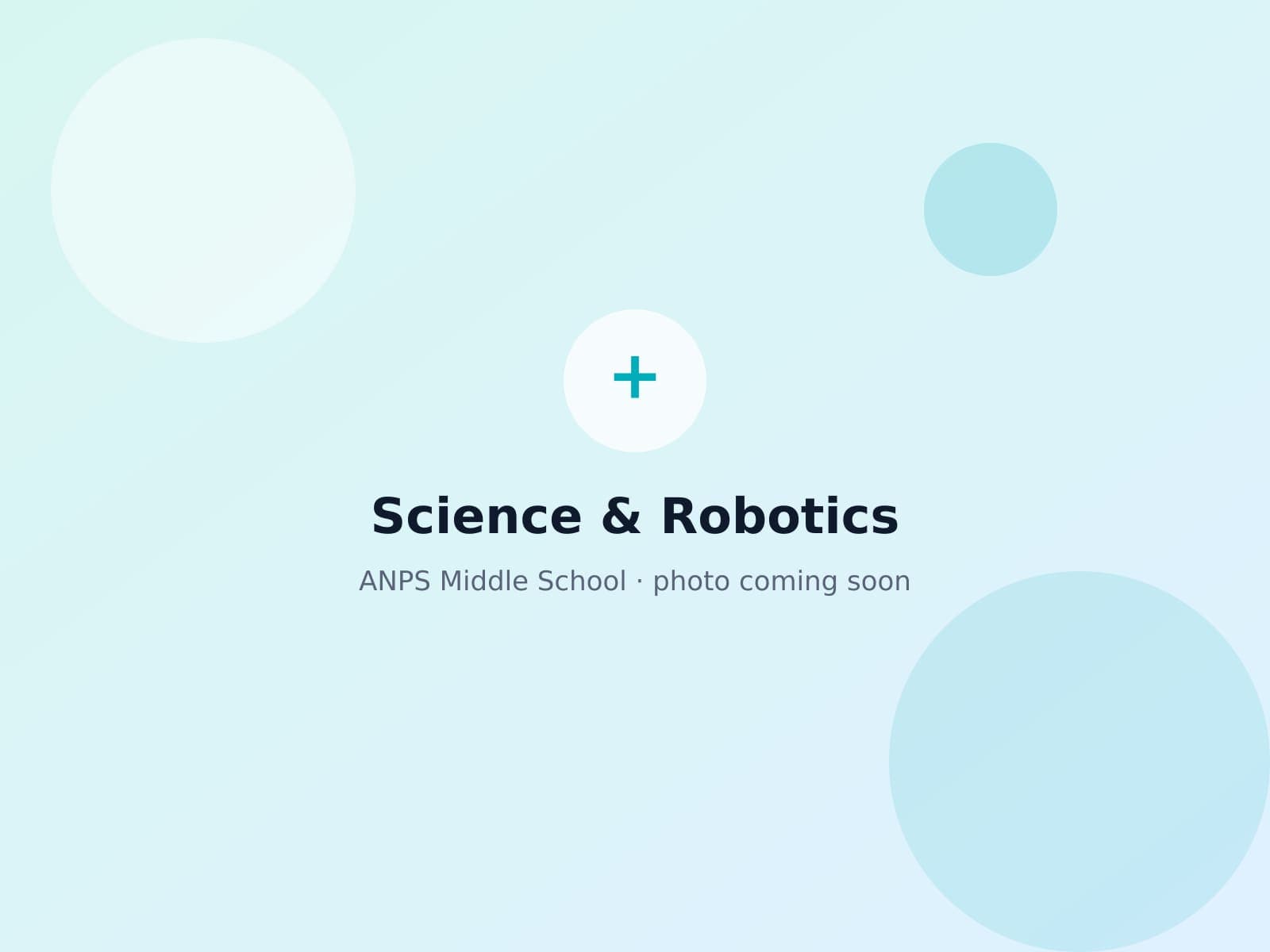 ANPS Middle School students building and programming robots