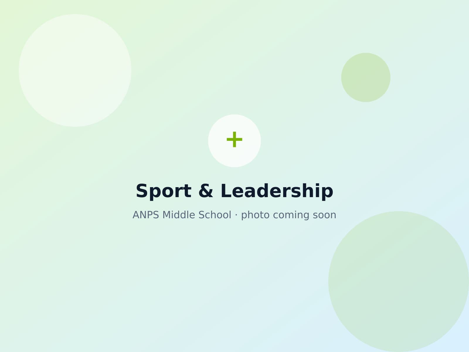 ANPS Middle School students competing in a team sport