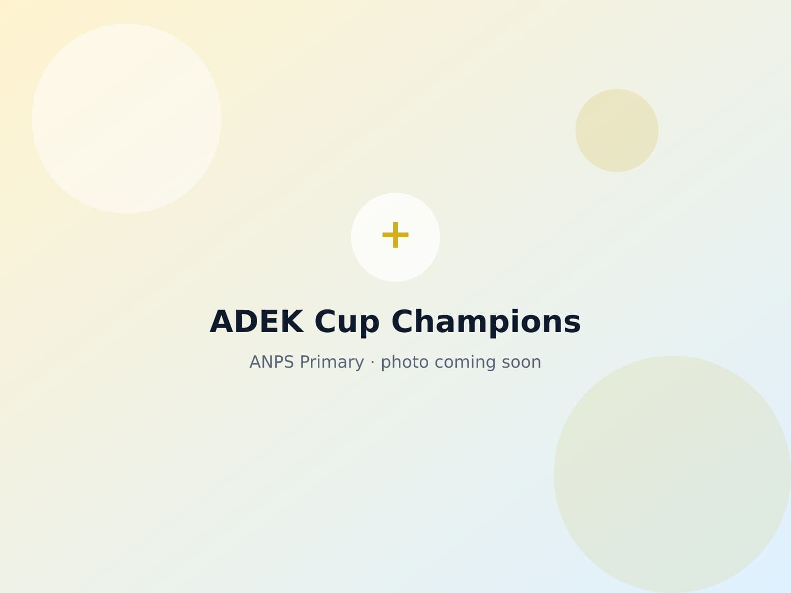 Primary students celebrating as ADEK Cup champions