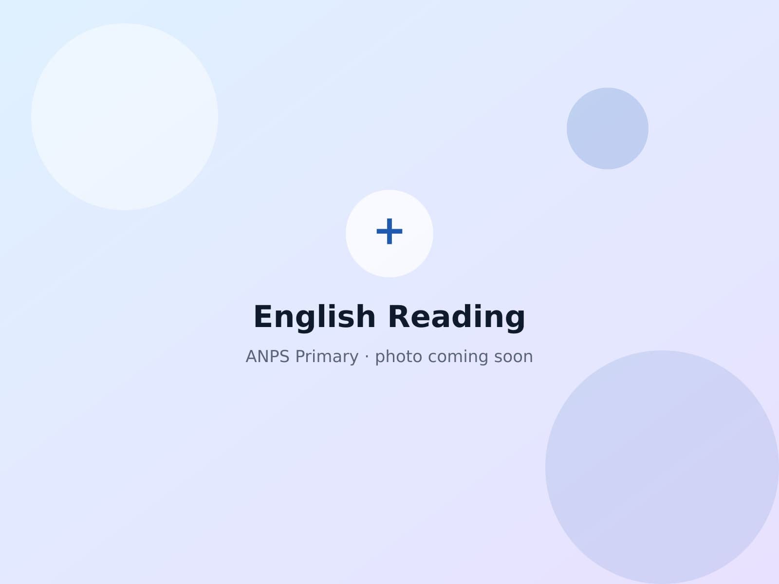 A Primary student reading aloud during an English lesson