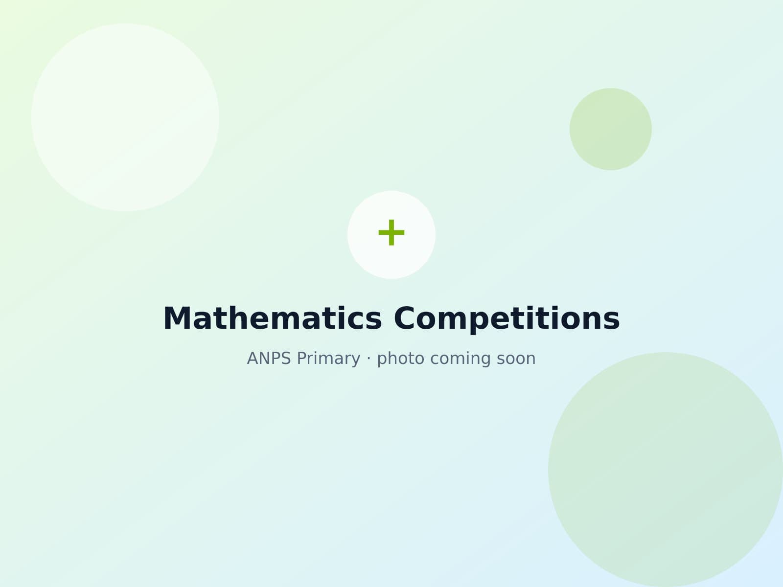 Primary students taking part in a mathematics competition