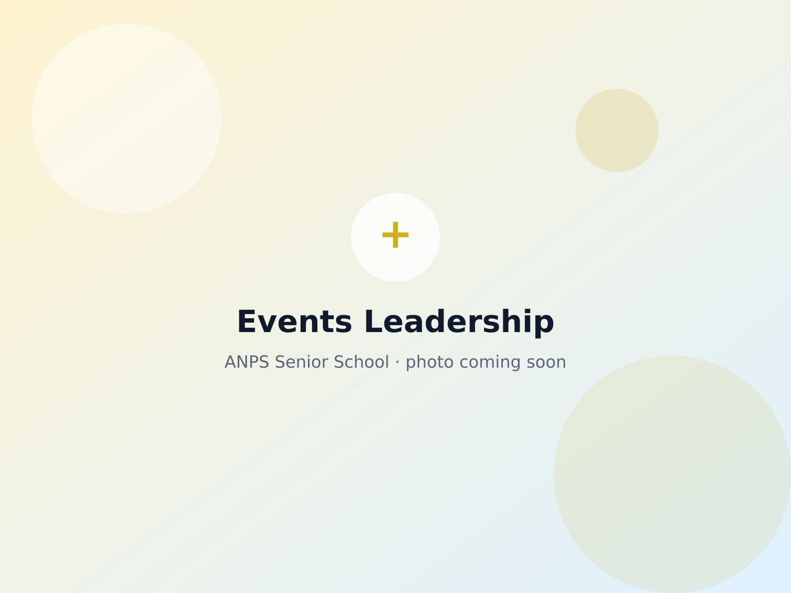 ANPS High School students hosting a school event