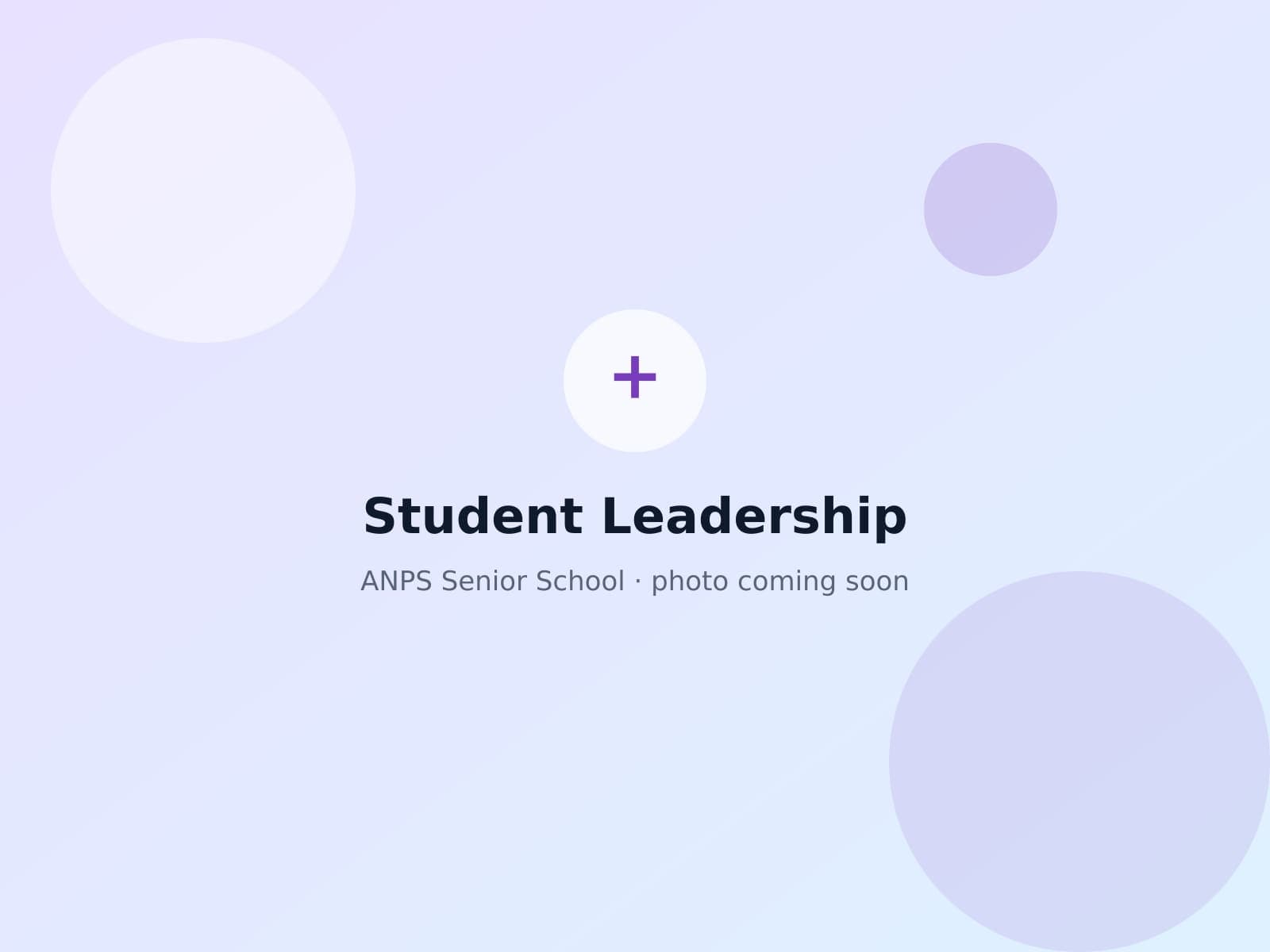 ANPS High School student leaders meeting together